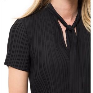 Helmet Lang Pleated Blouse